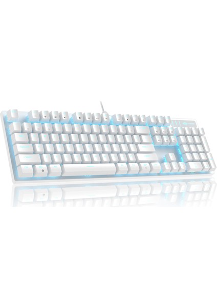 Mk-Storm 104 Tuş Blue Switch Kablolu Türkçe Q Beyaz Gaming Klavye modelleri