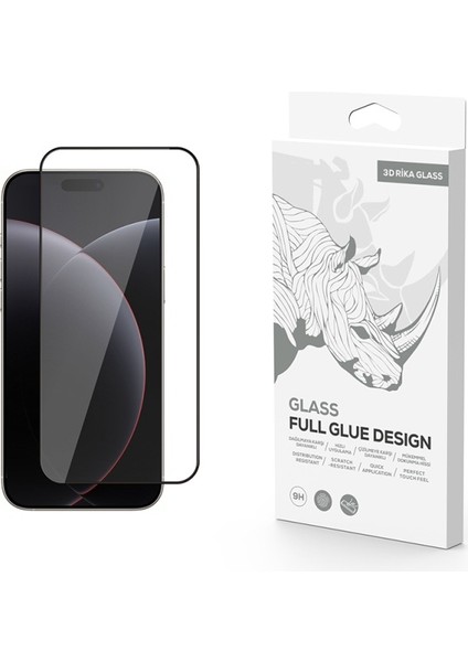 Apple iPhone 17 Pro Max Rika Premium Temperli Cam Ekran Koruyucu