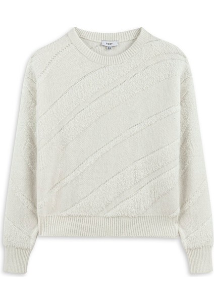 Dokulu Düşük Omuz Kazak TW6250050239018 indirimleri