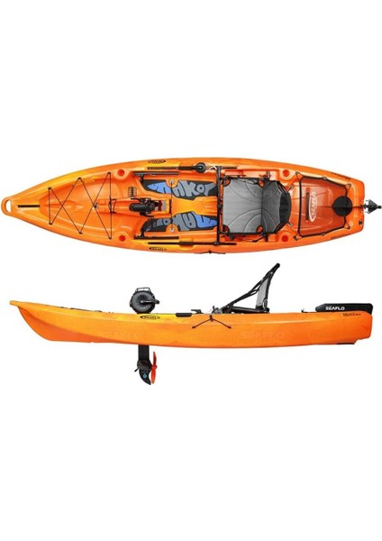 Tek Kişilik Pedallı Kano Turuncu