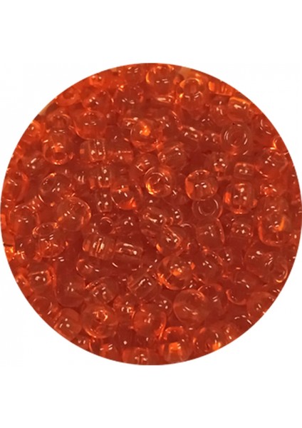 Dökme Cam Kum Boncuk (8/0) 3 mm - 60 Gram - Şeffaf Turuncu - BNC206 fiyatları