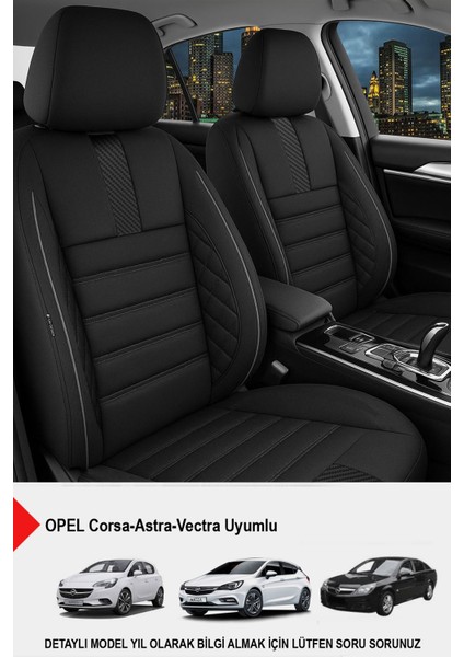 Oniks Tay Tüyü Oto Koltuk Kılıfı-(Opel Corsa-Astra-Vectra Ile Uyumlu)