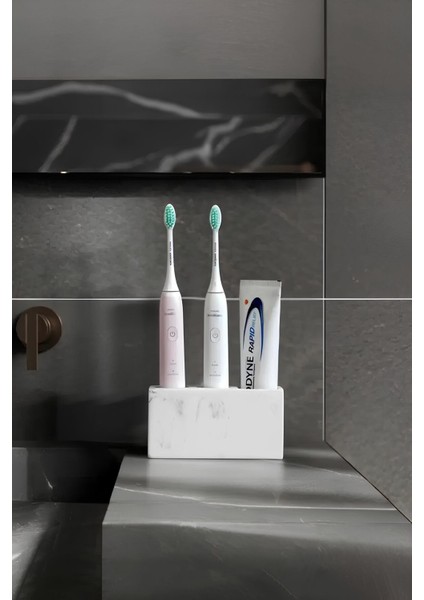 Modern Beton Diş Fırçalık | Elektrikli Fırça ve Macun Standı Banyo Organizeri fiyatları