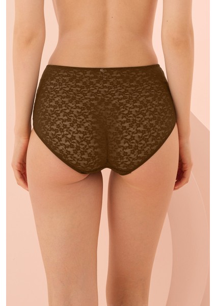 Koyu Kahverengi Nirvana Yüksek Bel Külot fiyatları