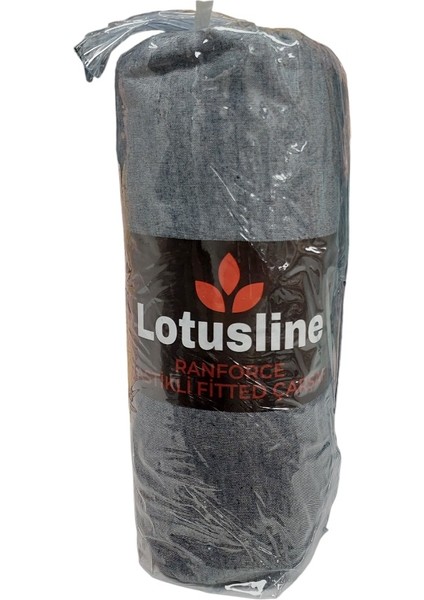 Ranforce Fitted Lastikli Battal Çift Kişilik Çarşaf Seti (180X200+30)-KOYU Gri fiyatları