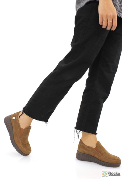 Kadın Ortopedik Hakiki Deri Bağcıksız Kışlık Spor Tarz Ayakkabı M26/KA3560 fiyatları