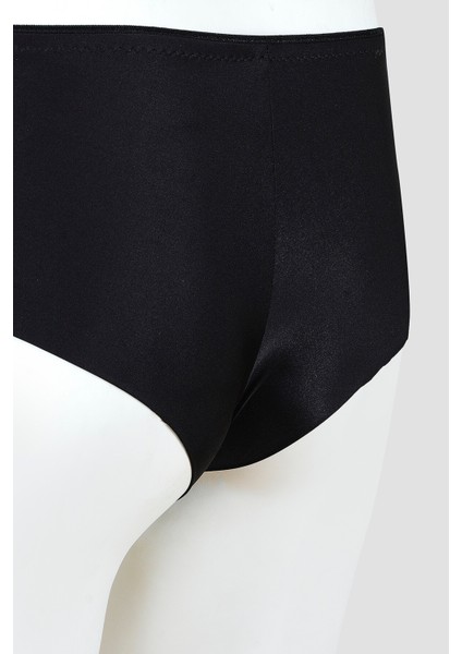 Siyah Bow Yüksek Bel Slip Külot modelleri