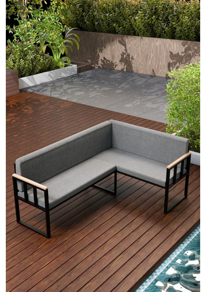 Pare Köşe Takımı Gri (Mutfak,bahçe,balkon,oturma Odası)