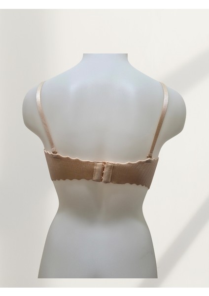 Lazer Kesim Dikişsiz Sütyen – Ip Detaylı & Önden Bağlamalı- B cup fırsatları