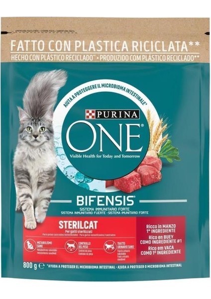 Sığır Etli Kısırlaştırılmış Yetişkin Kedi Maması 800 gr x 2AD fiyatları
