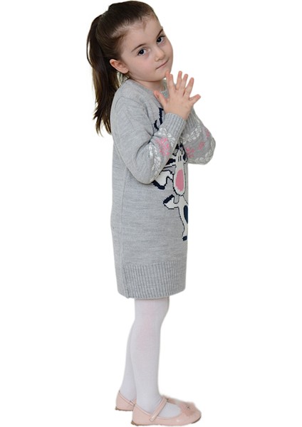 Kız Çocuk Kışlık Elbise Geyik Desenli fiyatları