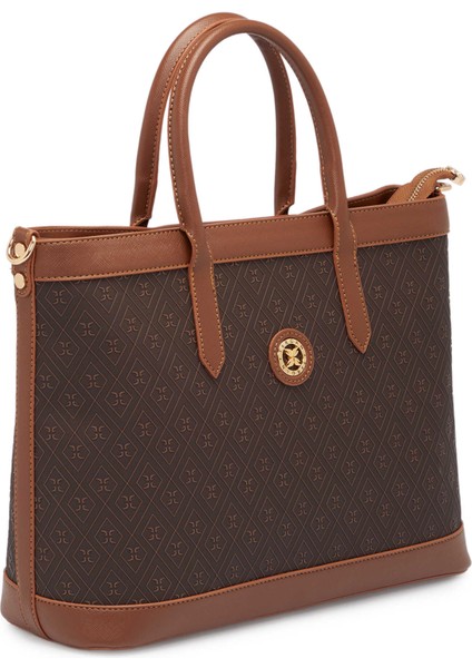 Kahve Print Kadın Omuz Çantası - S25K1PR09181-R1P fiyatları