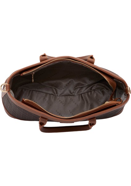 Kahve Print Kadın Omuz Çantası - S25K1PR09181-R1P fırsatları