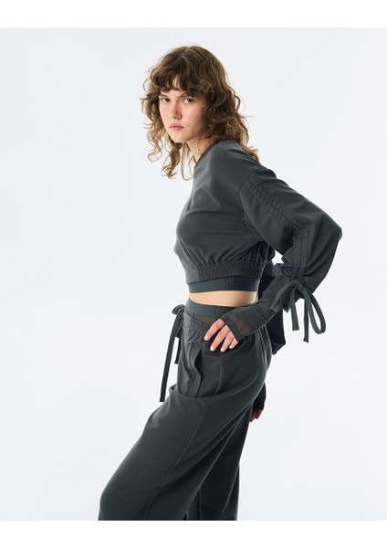 Çift Parça Görünüm Sweatshırt TW6250091039036 modelleri