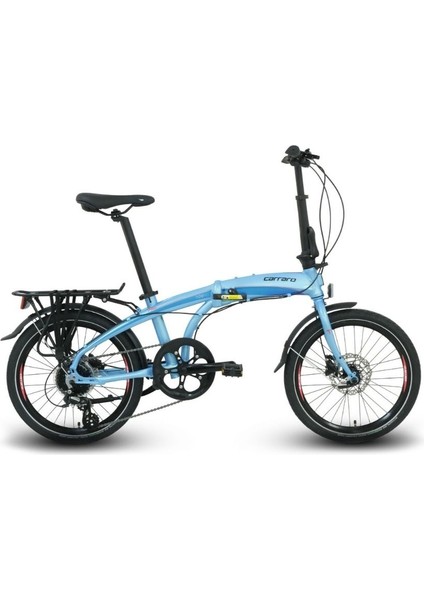 Flexi 108 Hd - 20 Jant 8 Vites Katlanır Bisiklet - Mat Koyu Gri / Koyu Turkuaz Siyah