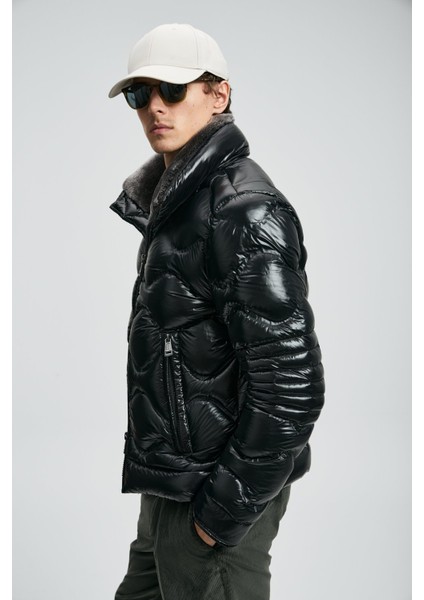 Erkek Roy Kaz Tüyü Mont 112120247 Siyah modelleri