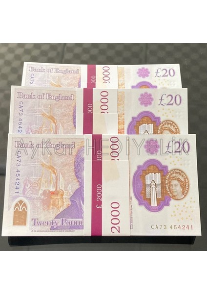 3 Deste 20 Sterlin Banknot Pound Para Geçersiz Paralar Düğün Para Dizi Film ve Video Çekimleri Için Paralar fırsatları