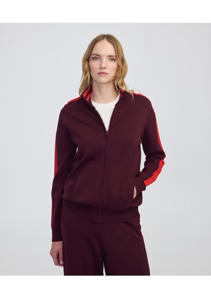 Colorblock Fermuarlı Triko IW6250050478035