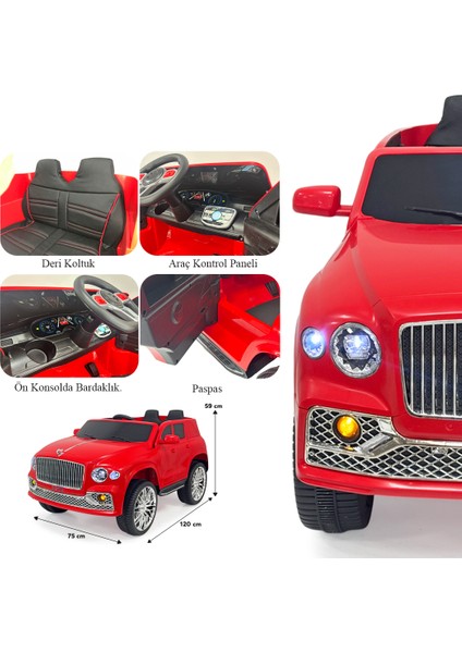 Boss Bentley 4x2 Uzaktan Kumandalı 12 Volt Akülü Araba