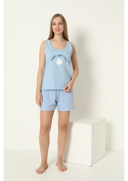 Mavi Care Way Şortlu Askılı Pijama Takım fiyatları