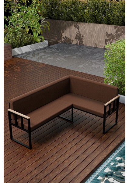 Pare Köşe Takımı Kahve (Mutfak,bahçe,balkon,oturma Odası)