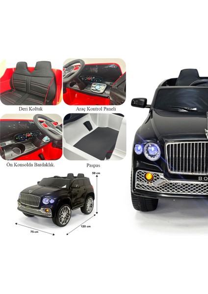 Boss Bentley 4x2 Uzaktan Kumandalı 12 Volt Akülü Araba modelleri