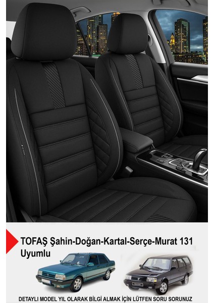Oniks Tay Tüyü Oto Koltuk Kılıfı (Tofaş Kartal-Şahin-Doğan-Serçe-Tempra Uyumlu)