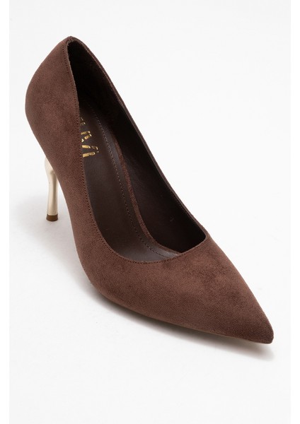 Hudson Kahverengi Süet Kadın Topuklu Ayakkabı modelleri