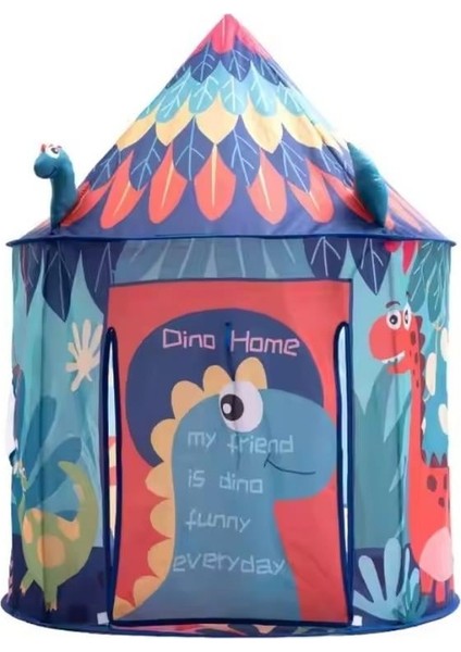 Dinozor Temalı Çocuk Oyun Çadırı Katlanabilir ve Taşınabilir