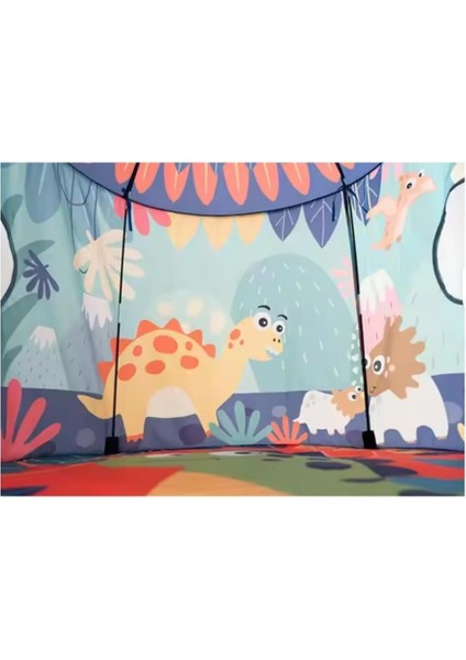 Dinozor Temalı Çocuk Oyun Çadırı Katlanabilir ve Taşınabilir modelleri