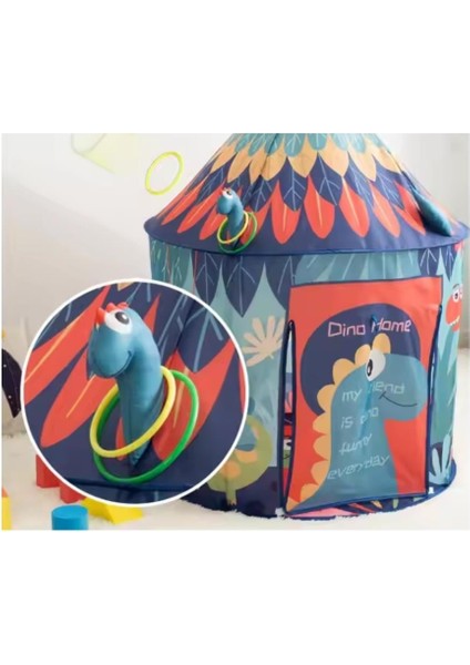 Dinozor Temalı Çocuk Oyun Çadırı Katlanabilir ve Taşınabilir fırsatları