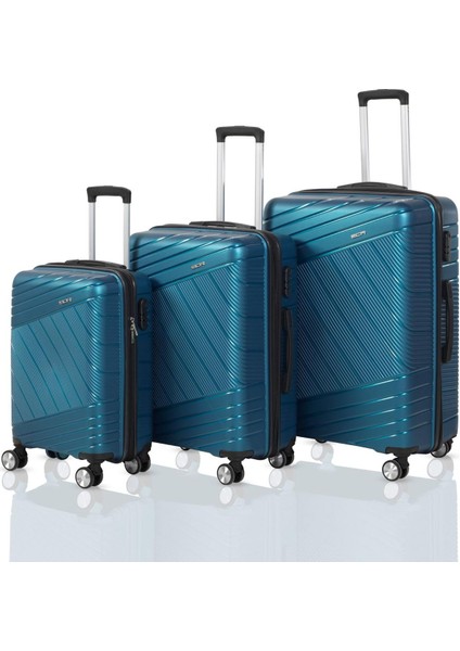 Polipropilen Kırılmaz Üçlü Valiz Seti