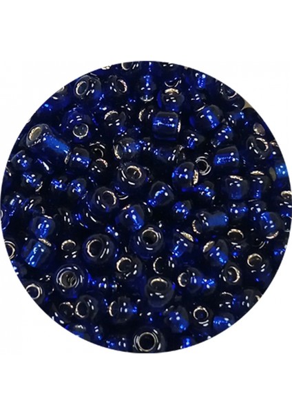 Dökme Cam Kum Boncuk (8/0) 3 mm - 60 Gram - Şeffaf Lacivert - BNC207 fiyatları