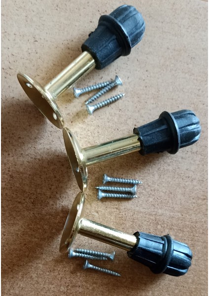 Kapı Stoperi 8 cm Gold Metal Kapı Tamponu 3 Adet fiyatları