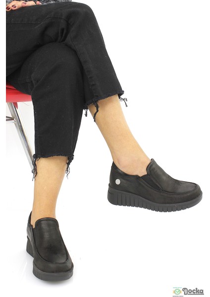 Kadın Ortopedik Hakiki Deri Bağcıksız Kışlık Spor Tarz Ayakkabı M26/KA3560 fiyatları