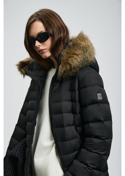 Kadın Elıt Kaz Tüyü Mont 122120049 Siyah modelleri