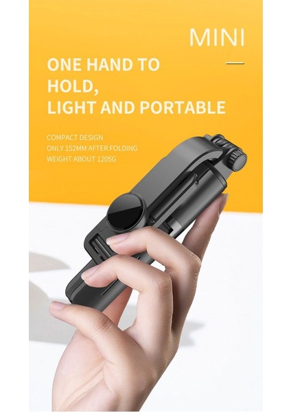 Bluetooth Selfie Stick Tripod – 360° Döner, 70 cm Ayarlanabilir Uzunluk, Uzaktan Deklanşör, Hafif ve Katlanabilir Telefon Tutucu, Ios ve Android Uyumlu | L11 Mini indirimleri