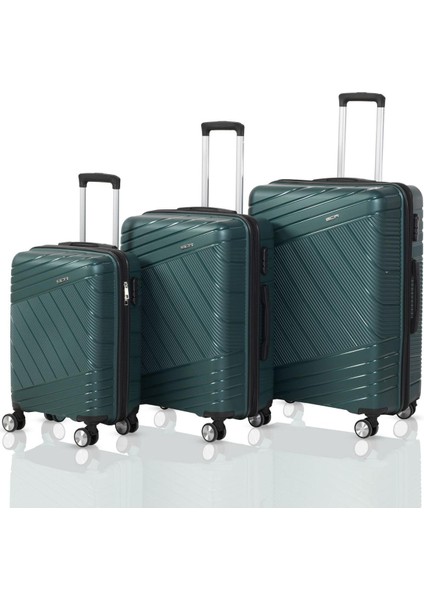 Polipropilen Kırılmaz Üçlü Valiz Seti