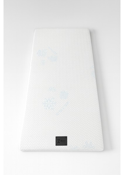 Visco Süngerli Ice Sleep Yıkanabilir Kılıflı Çift Kişilik Visco Yatak Pedi & Şiltesi Topper 5 cm