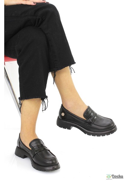 Kadın Hakiki Deri Mevsimlik Loafer Günlük Ayakkabı M26/KA795