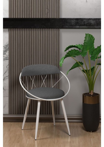 Relax Mdf Masa Sandalye Beyaz Antrasit modelleri