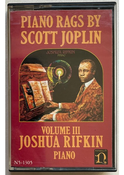 Scott Joplin, Joshua Rifki Piano Rags By Scott Joplin Volume Iıı Kaset (Orijinal 1974 Dönem Baskı Kaset)