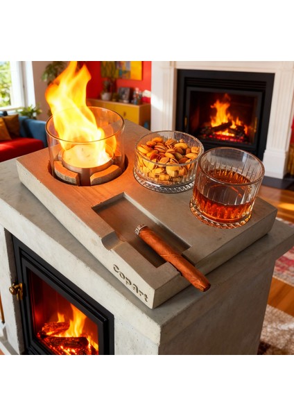 Elza Biyoetanol Masaüstü Şömine - 1 Lt Yakıt Hediyeli modelleri