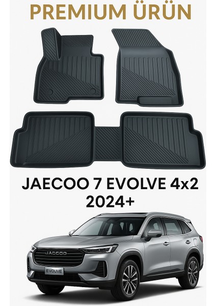Jaecoo 7 Evolve 4x2 2024 Uyumlu 3D Oto Paspas Premium