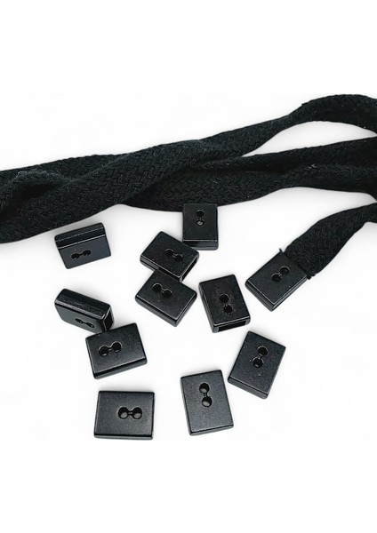 Mat Siyah Dikilebilir Küp Bağucu Dikme | Kordon Stoperi 30'lu