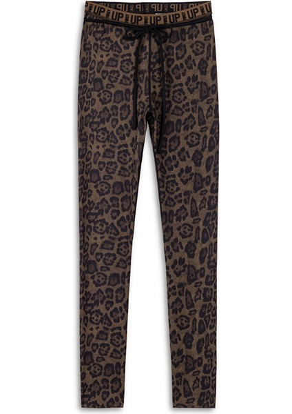 Leopar Desen Logo Jakarlı Tayt TW6250131006CD4 indirimleri