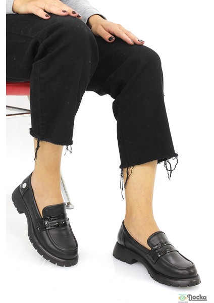 Kadın Hakiki Deri Mevsimlik Loafer Günlük Ayakkabı M26/KA795