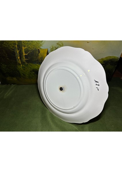 Spode Porselen Sunumluk 35 cm Boyunda Büyük Tabak 27 cm Çapında modelleri