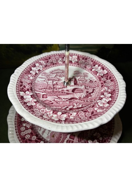 Spode Porselen Sunumluk 35 cm Boyunda Büyük Tabak 27 cm Çapında fırsatları