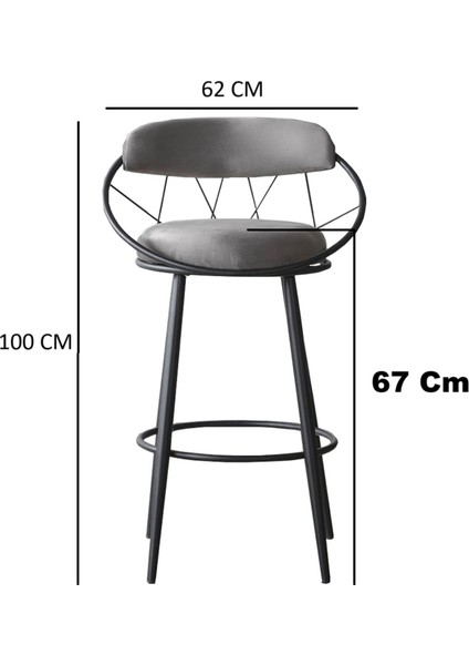 Relax Plus Tel Sandalye 85 cm Masa Için Mutfak-Cafe 4'lü indirimleri